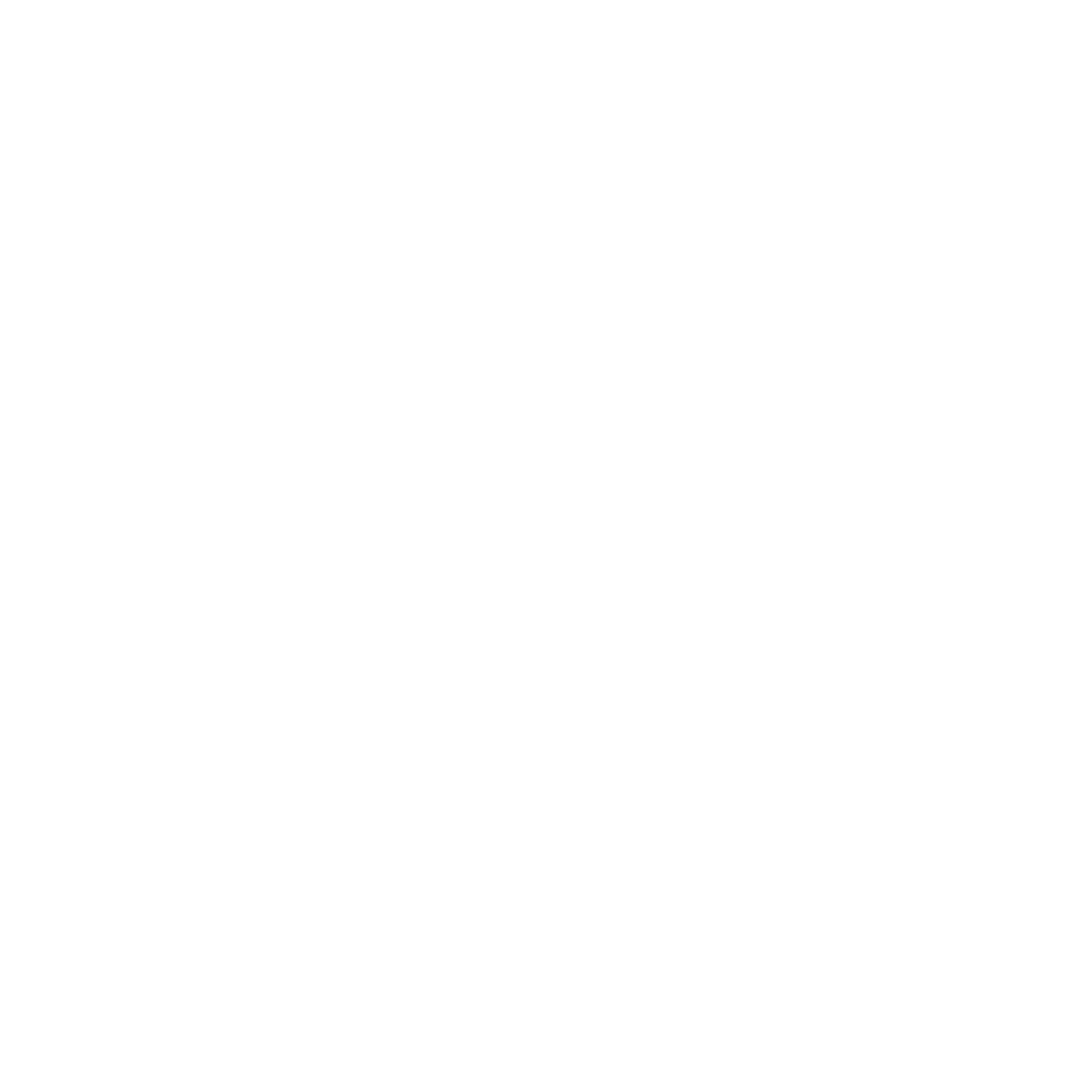 Lotus Flower Outline Logo #ffffff