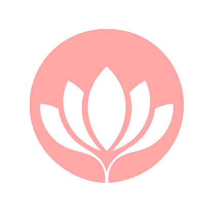 Lotus Flower Circle Logo #ffa6a6