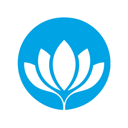 Lotus Flower Circle Logo #00a3e4