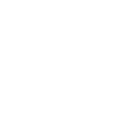 Lotus Flower Circle Logo #ffffff