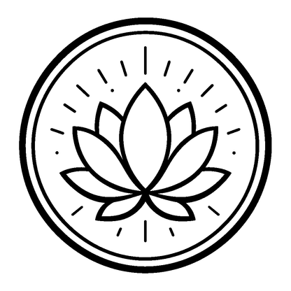 Lotus Flower Circle Logo