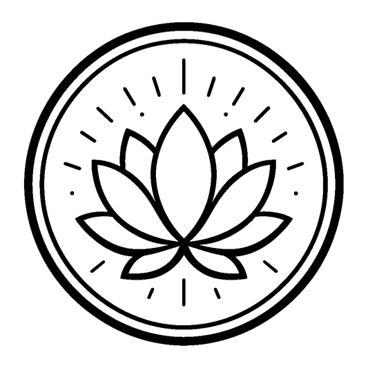 Lotus Flower Circle Logo