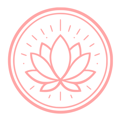 Lotus Flower Circle Logo #ffa6a6