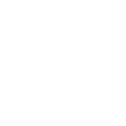 Lotus Flower Circle Logo #ffffff