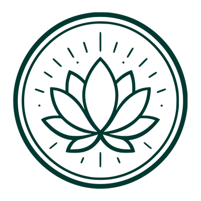 Lotus Flower Circle Logo #003932