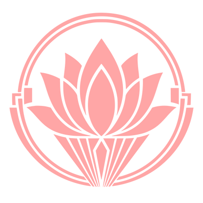 Lotus Circle Emblem Logo #ffa6a6