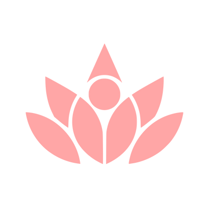 Lotus Flower Person Logo #ffa6a6