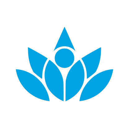 Lotus Flower Person Logo #00a3e4
