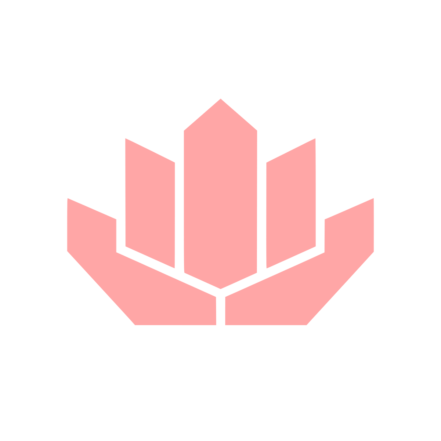 Crystal Lotus Bloom Logo #ffa6a6
