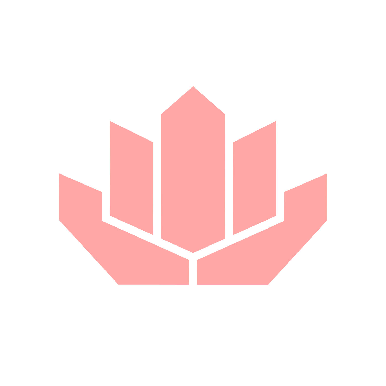 Crystal Lotus Bloom Logo #ffa6a6
