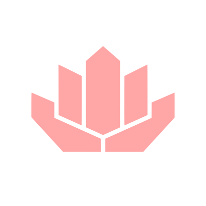 Crystal Lotus Bloom Logo #ffa6a6