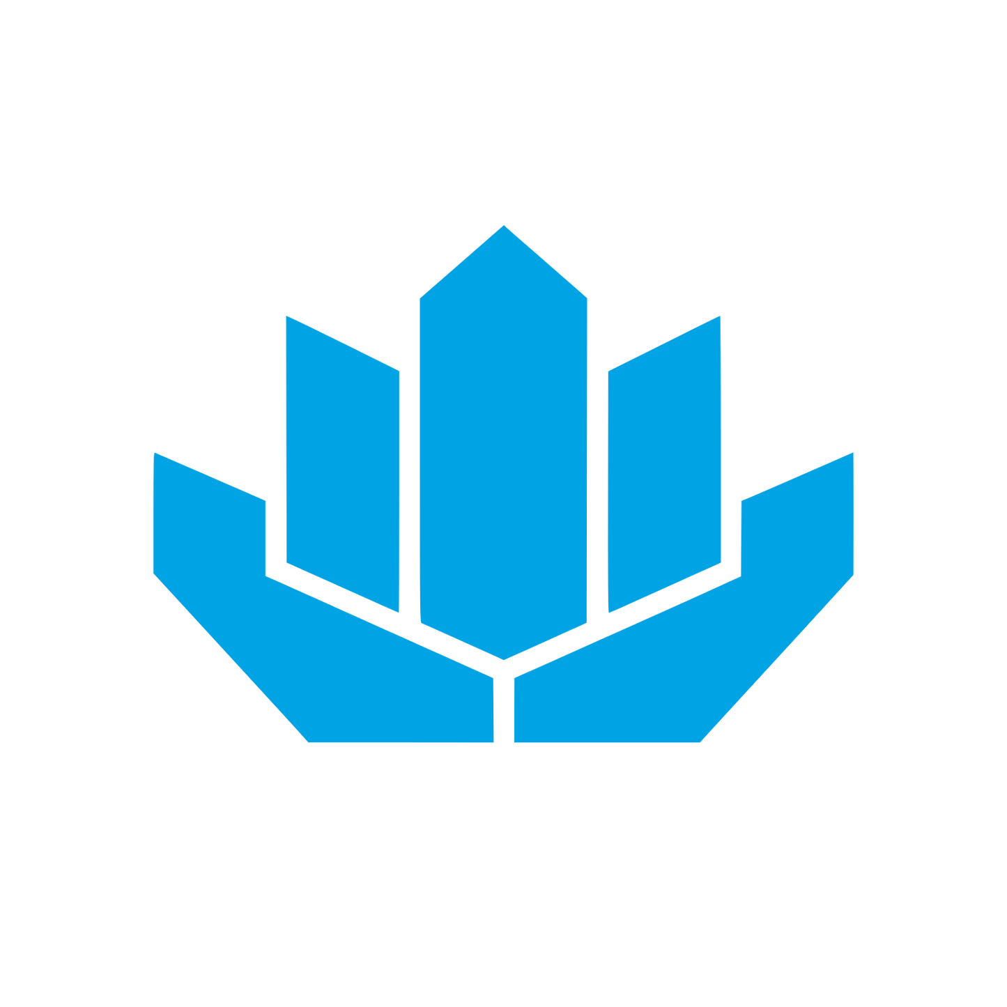 Crystal Lotus Bloom Logo #00a3e4