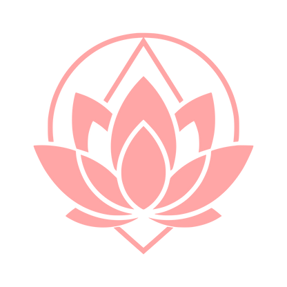 Lotus Flower Circle Logo #ffa6a6
