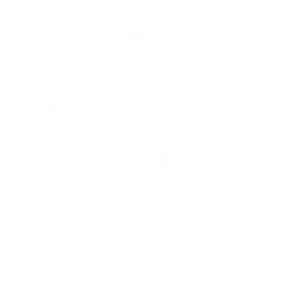 Lotus Flower Circle Logo #ffffff