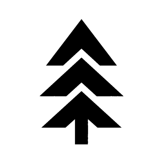 Stacked Chevron Pine Tree Logo