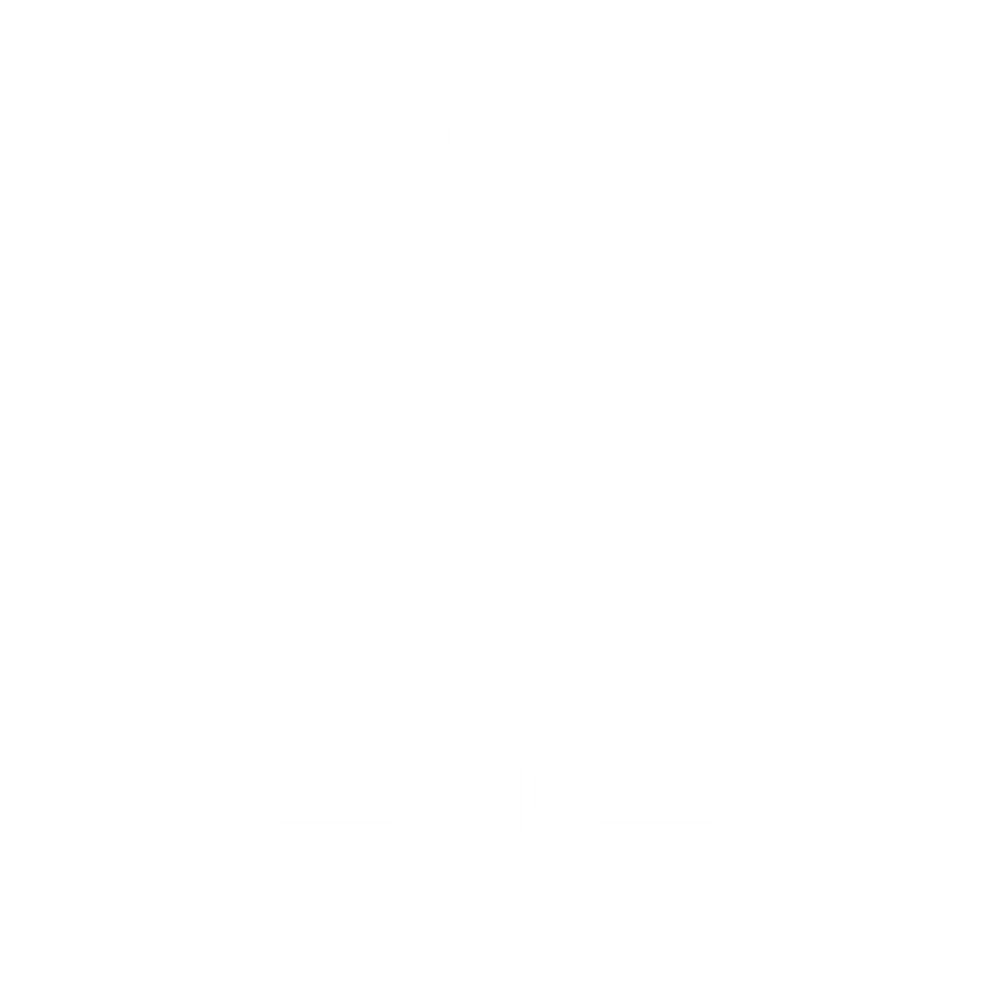 Art Deco Pine Tree Logo #ffffff
