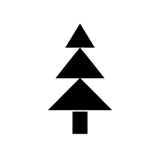 Stacked Triangles Pine Tree Logo