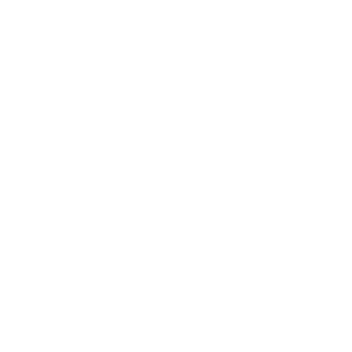 Layered Triangle Pine Tree Logo #ffffff