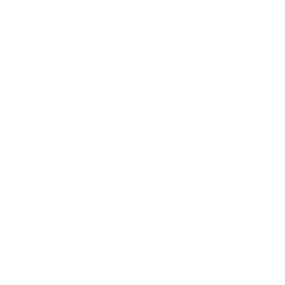 Layered Triangle Pine Tree Logo #ffffff