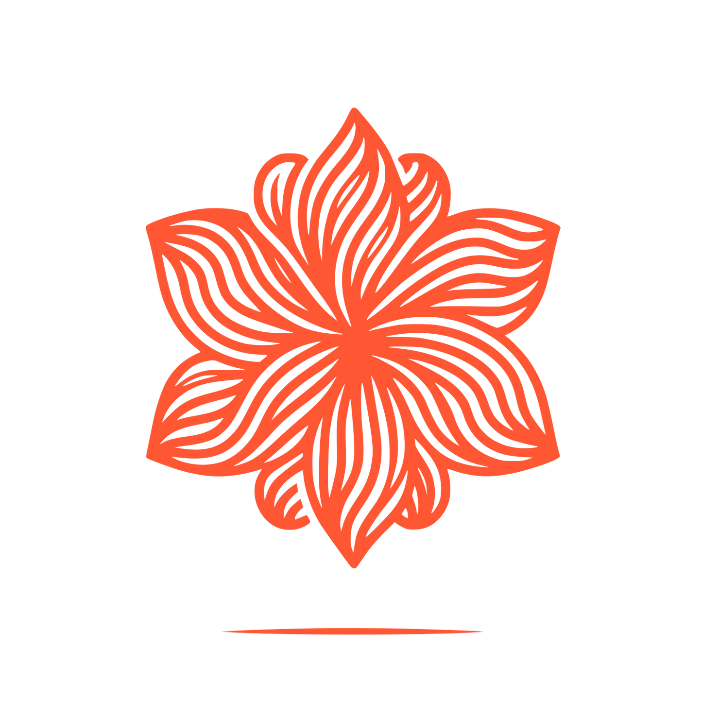 Floral Design Logo #FF5733