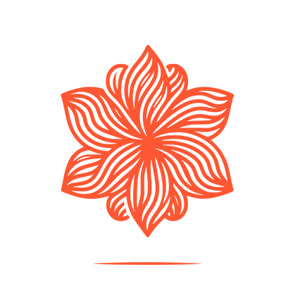 Floral Design Logo #FF5733