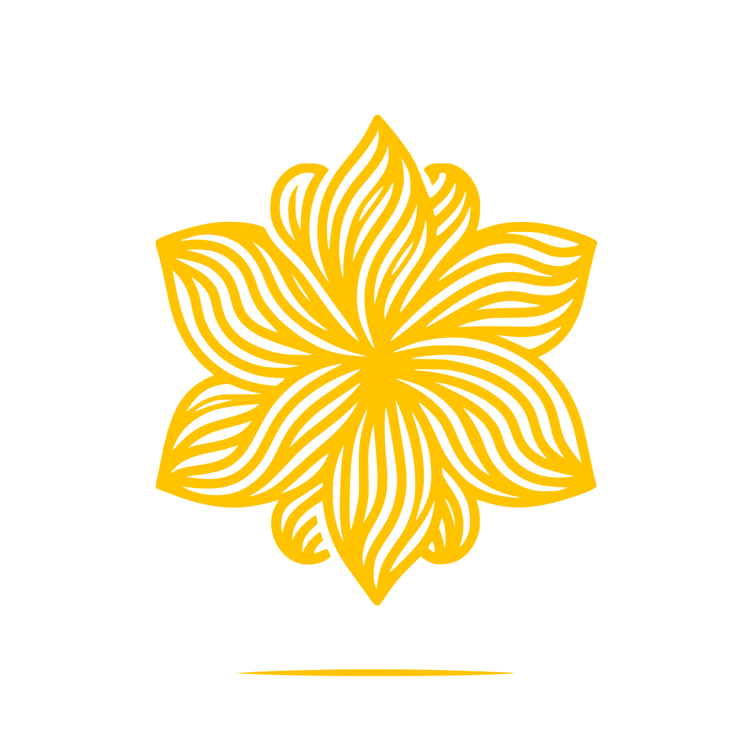 Floral Design Logo #FFC300
