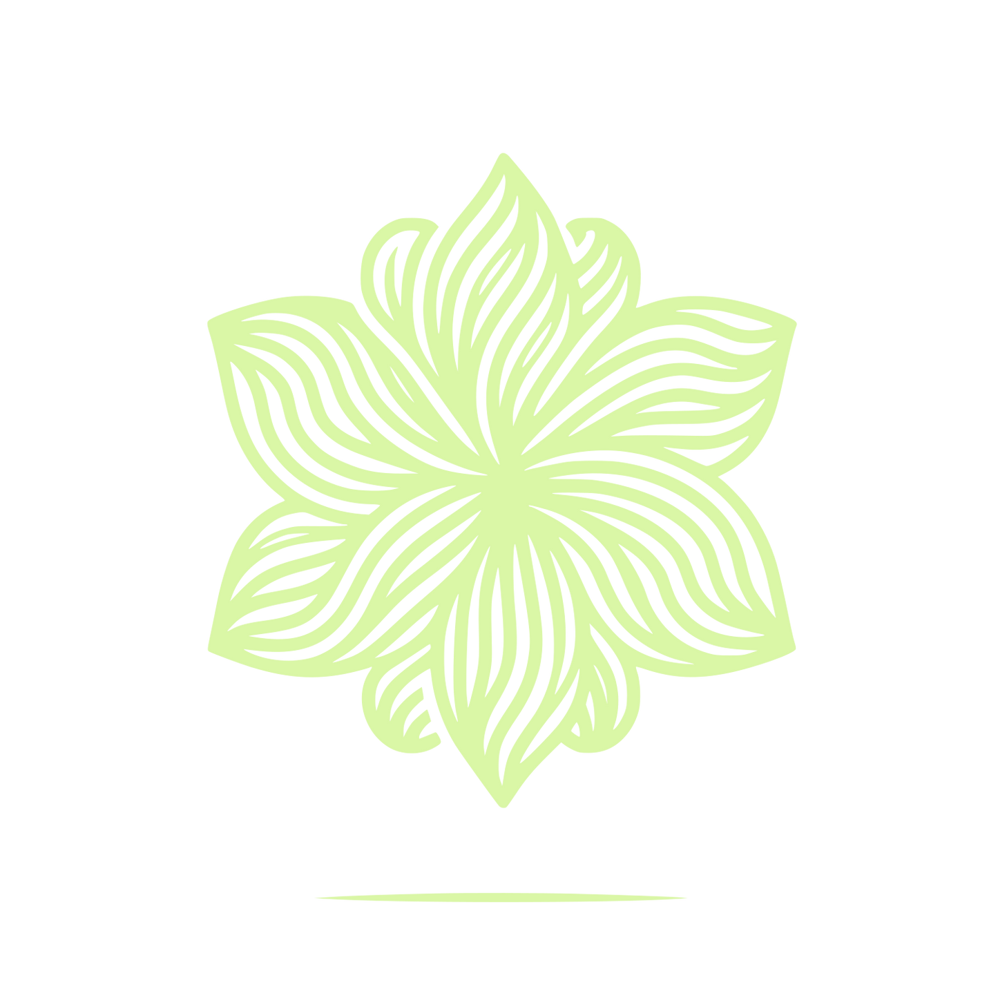 Floral Design Logo #DAF7A6