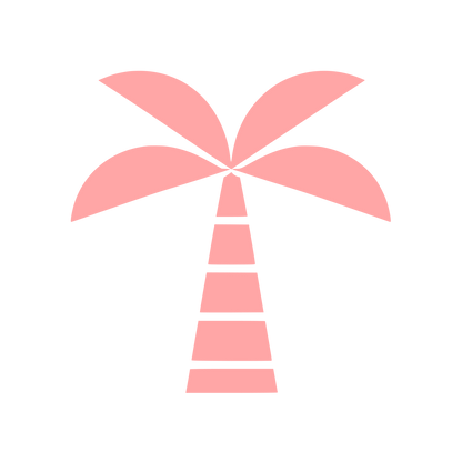 Segmented Palm Tree Logo #ffa6a6