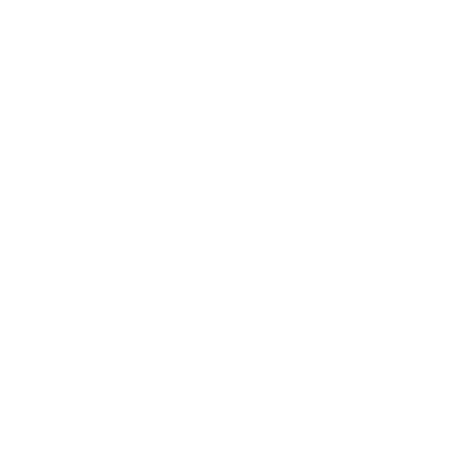 Art Deco Palm Tree Shield Logo #ffffff