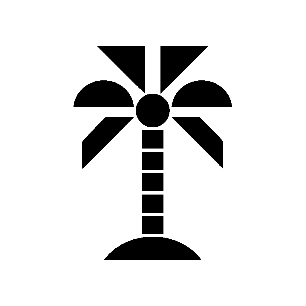 Geometric Palm Tree Logo