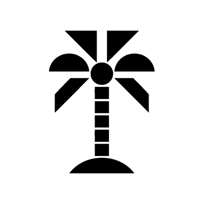 Geometric Palm Tree Logo