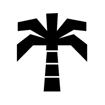 Geometric Palm Tree Logo