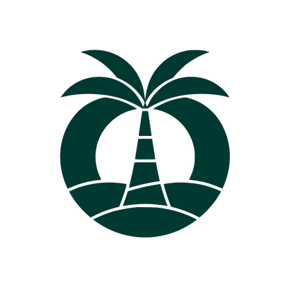 Palm Tree Circle Logo #003932