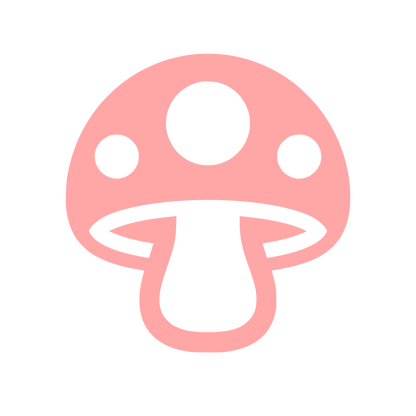 Spotted Mushroom Logo #ffa6a6