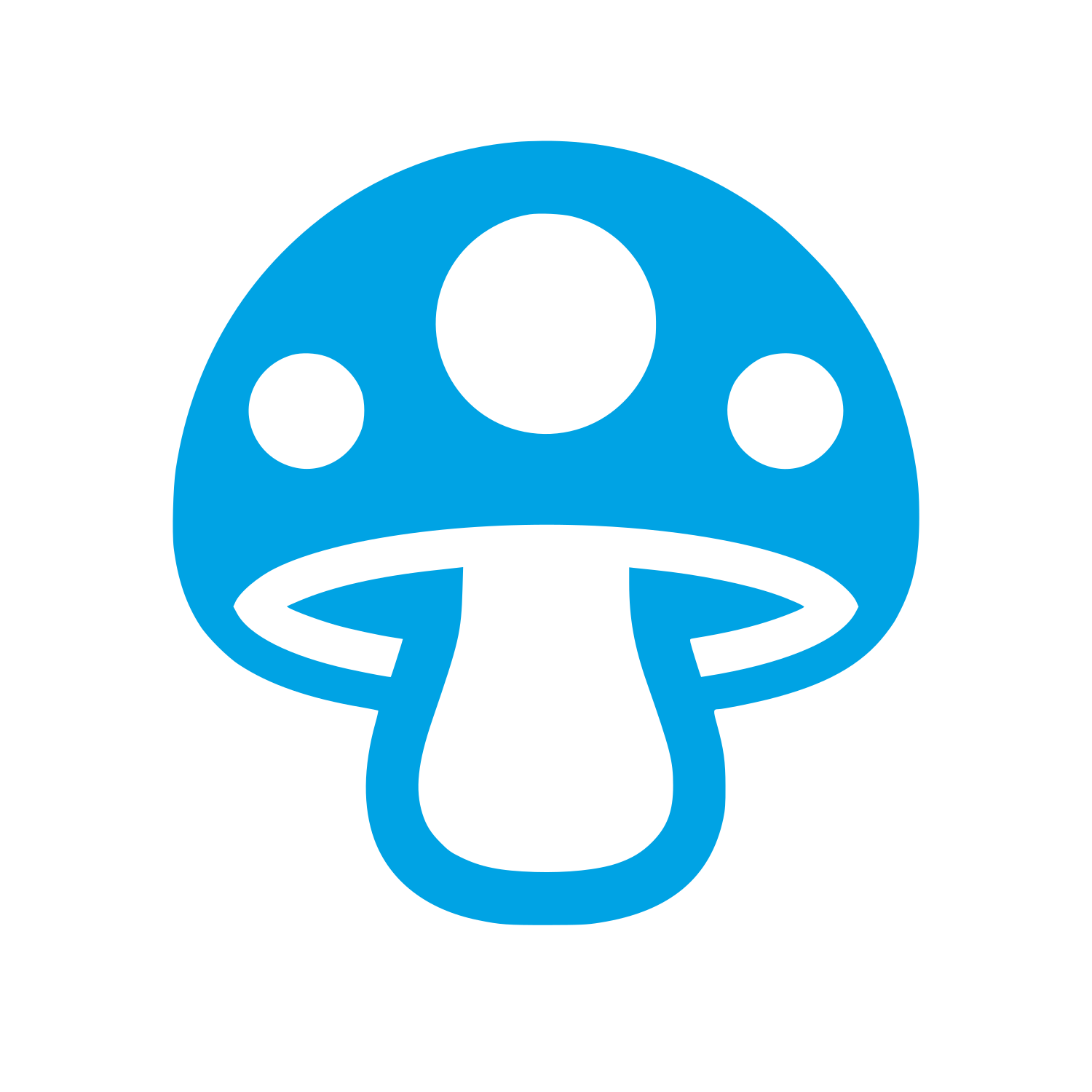 Spotted Mushroom Logo #00a3e4