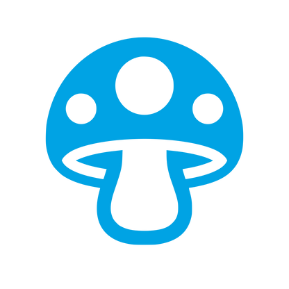 Spotted Mushroom Logo #00a3e4