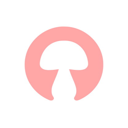 Mushroom Circle Logo #ffa6a6