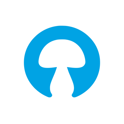 Mushroom Circle Logo #00a3e4
