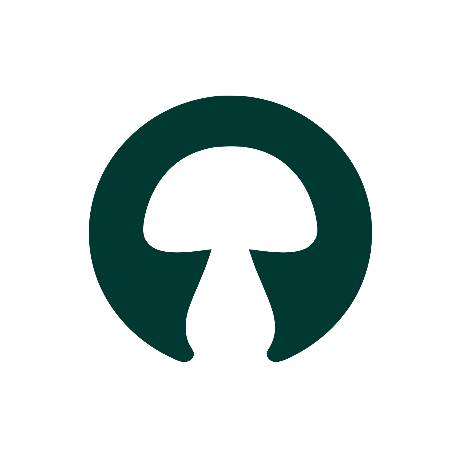Mushroom Circle Logo #003932