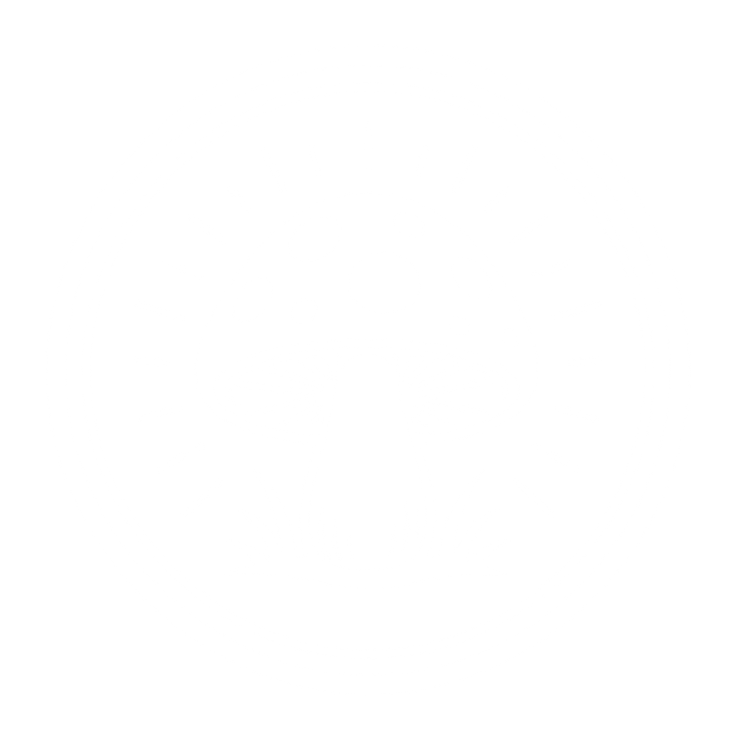 Mushroom Circle Badge Logo #ffffff