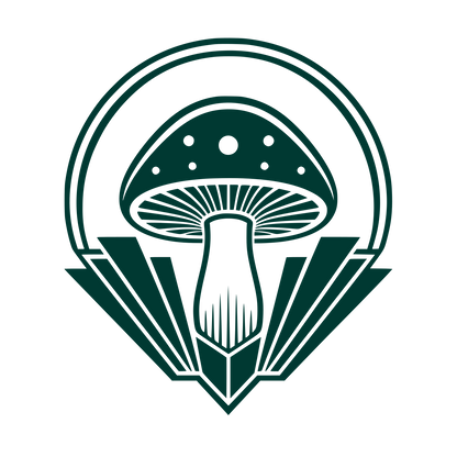 Art Deco Mushroom Logo #003932