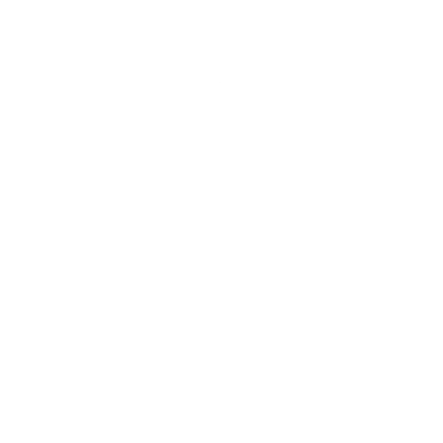 Geometric Mushroom Spots Logo #ffffff