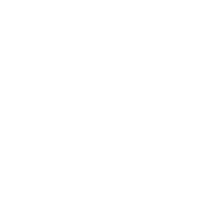 Geometric Mushroom Spots Logo #ffffff