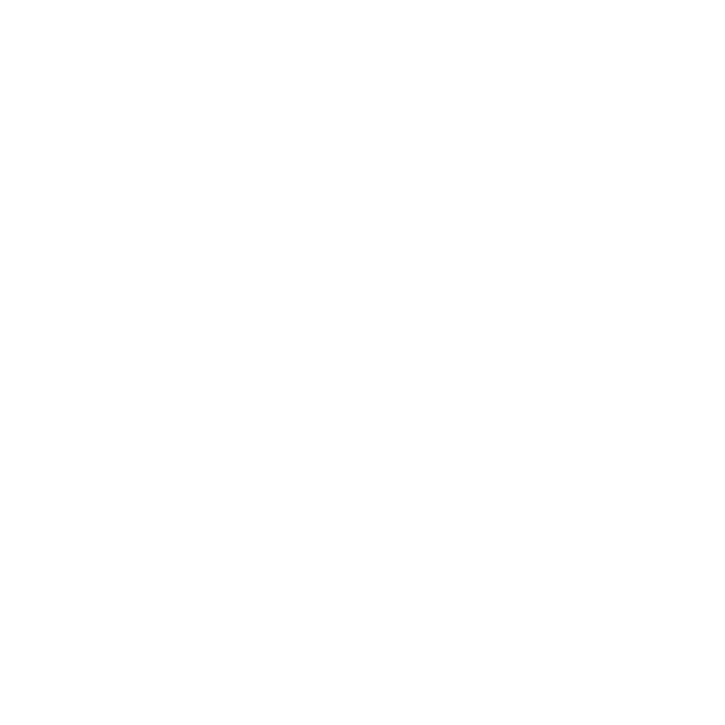 Pixel Mushroom Logo #ffffff