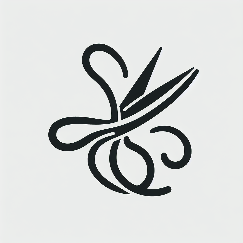 Abstract Scissors Logo