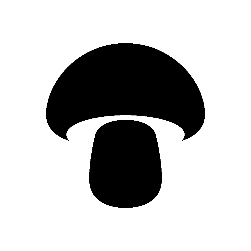 Mushroom Silhouette Logo