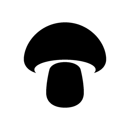 Mushroom Silhouette Logo