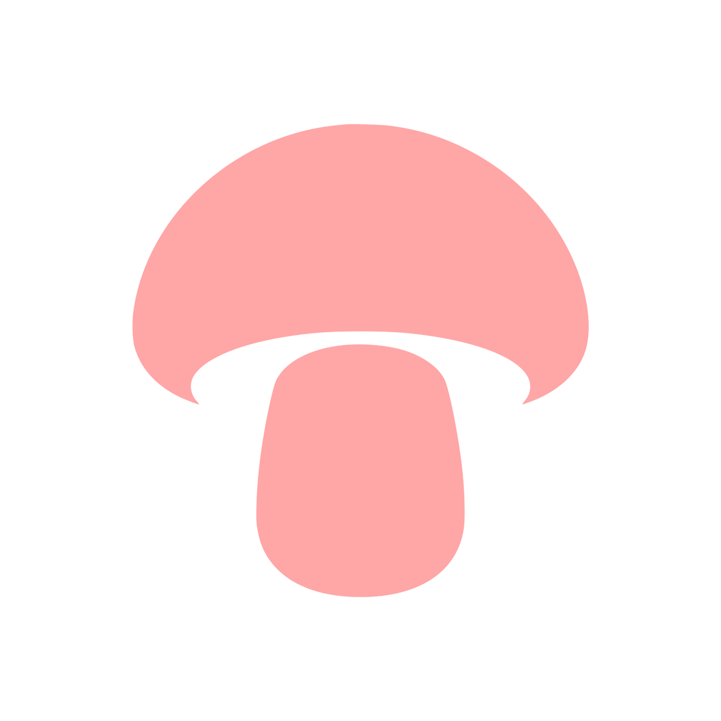 Mushroom Silhouette Logo #ffa6a6