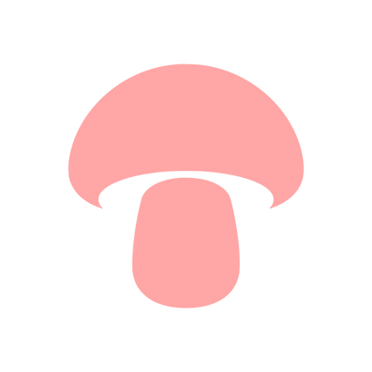 Mushroom Silhouette Logo #ffa6a6