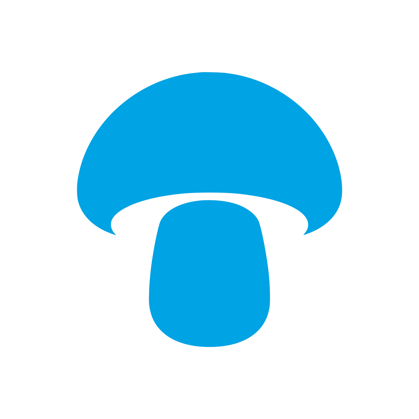 Mushroom Silhouette Logo #00a3e4